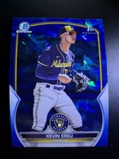 2023 Bowman Chrome Sapphire 1st Bowman Kevin Ereu Milwaukee Brewers
