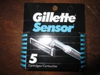GILLETTE SENSOR 5 CARTRIDGES  DISCONTINUED