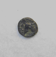 Lesbos, Mytilène, AE 9, 400-300 av. J.-C., Apollon / tête de veau, VF