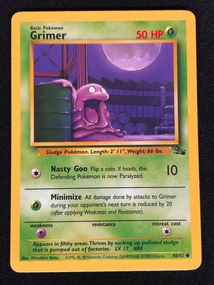 Pokemon Grimer 48/62 Common (LP)