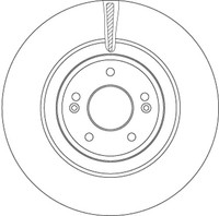 2X TRW Bremsscheibe DF6572 FüR KIA Stinger CK Hatchback Van Gdi Genesis G70 IK