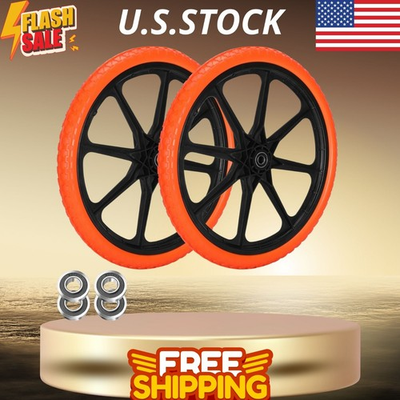 #ad #ad 20x1.95 flat free tires for rubbermaid carts 5 8quot; amp; 3 4quot; bearings $58.99