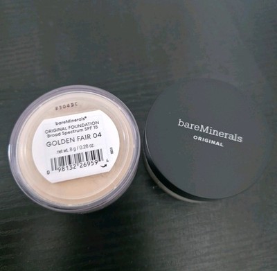 bareMinerals Original Foundation Broad Spectrum SPF 15 Golden Fair 04 New 0.28oz