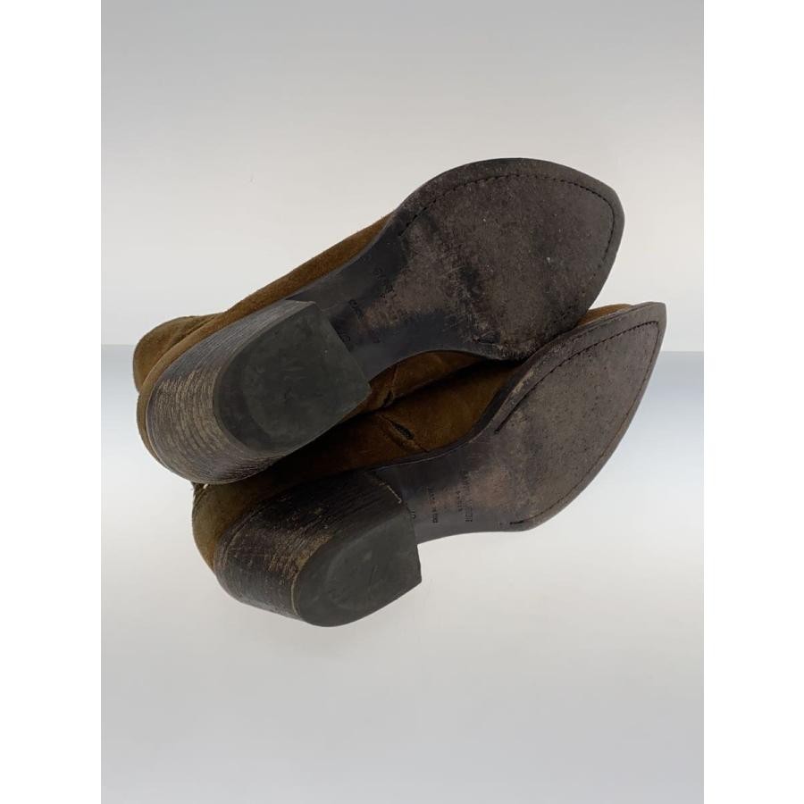 Stivaletti Saint Laurent tacco marrone scamosciato taglia 42 uomo autentici