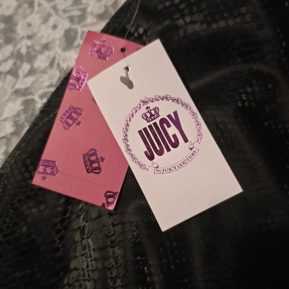 Minifalda Juicy Couture negra imitación piel de serpiente XL NUEVA CON ETIQUETAS Foto 3 de 4