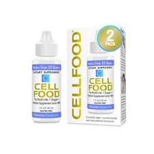 Cellfood Oxygen Boost - 1 fl oz, 2 Pack - Liquid Oxygen Supplement - Gluten F...