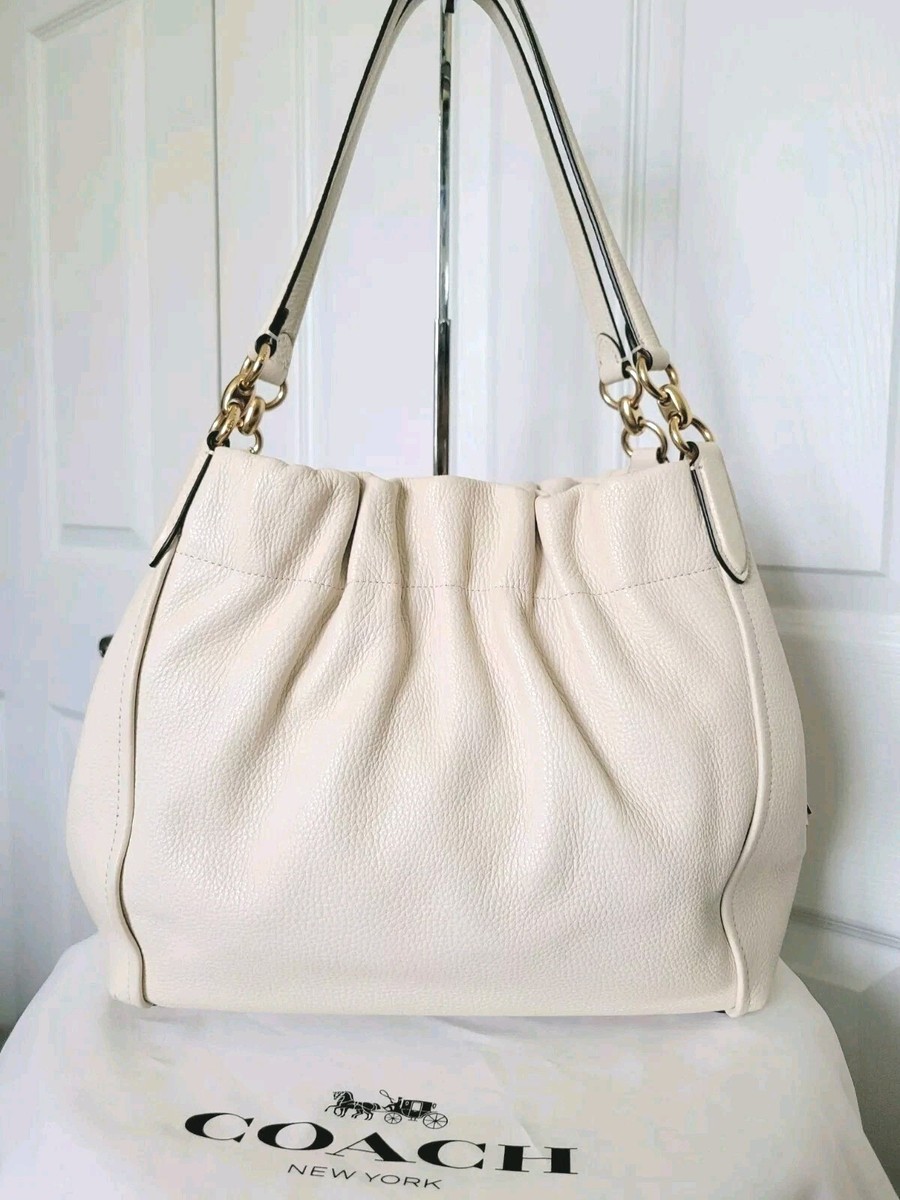 Coach C1454 Maya Pebble Leather Shoulder Bag Pebble Tote