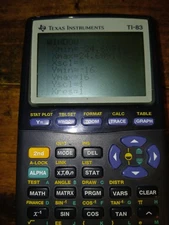 Texas Instruments TI-83 Plus Graphing Calculator W/Cover Tested And Works Great