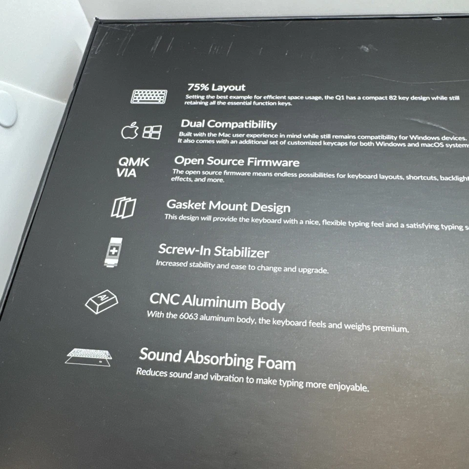 Keychron Q1 V2 With Knob - 75% Keyboard - Shell White - Image 4 of 4