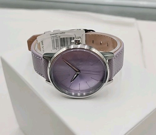 NEW Nixon Kensington Leather Lavender Watch A108236 (B1-D5)