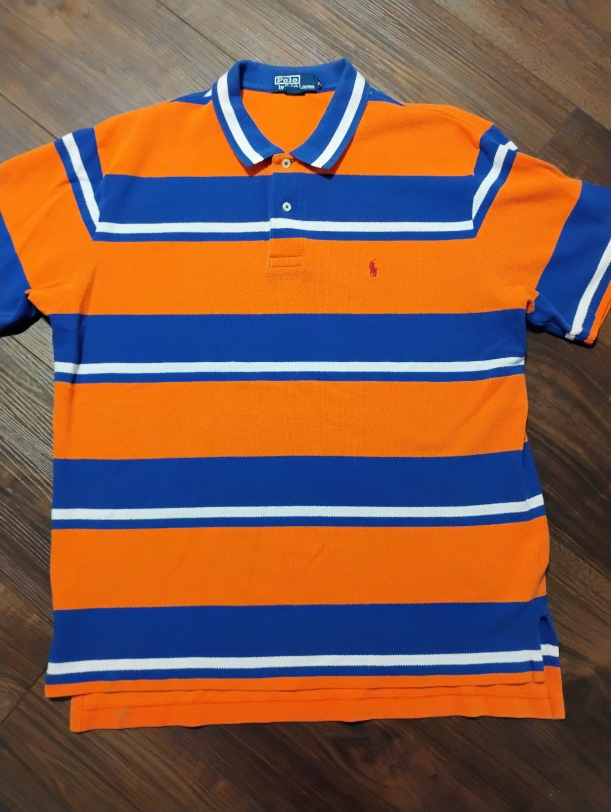 Polo Ralph Lauren XL VTG Y2K Rugby Stripe Polo Sh… - image 1
