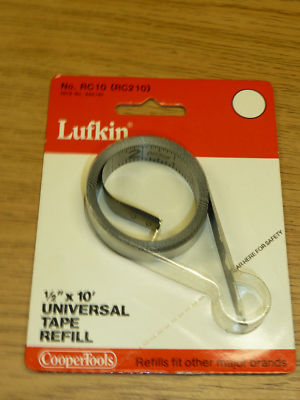NEW! LUFKIN 1/2'' X 10' TAPE REPLACEMENT BLADE RC210