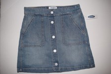 NWT OLD NAVY GIRLS DENIM JEAN MINI SKIRT L 10-12