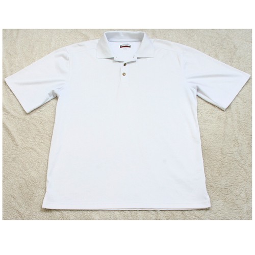 White Polo Shirt Polyester Spandex 