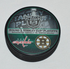 WASHINGTON CAPITALS vs BOSTON BRUINS 2021 STANLEY CUP PLAYOFFS NHL DUEL PUCK
