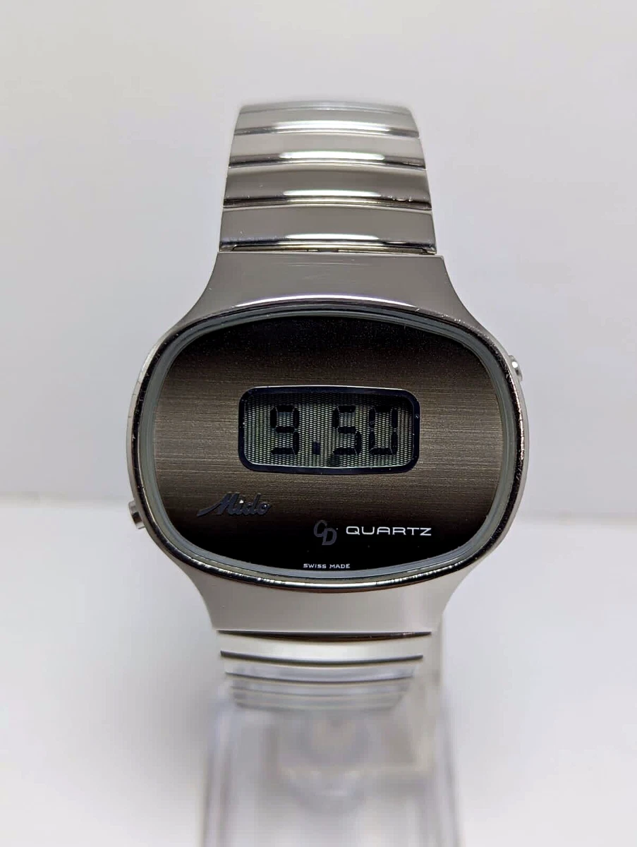 VINTAGE MIDO CD QUARTZ LED Ref. 0562 Cal. 778 SWISS 70s