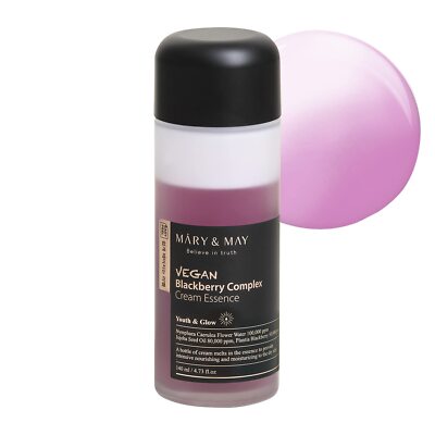 Mary & May Vegan Blackberry Complex Cream Essence 4.73 fl oz Hydrates and Plumps