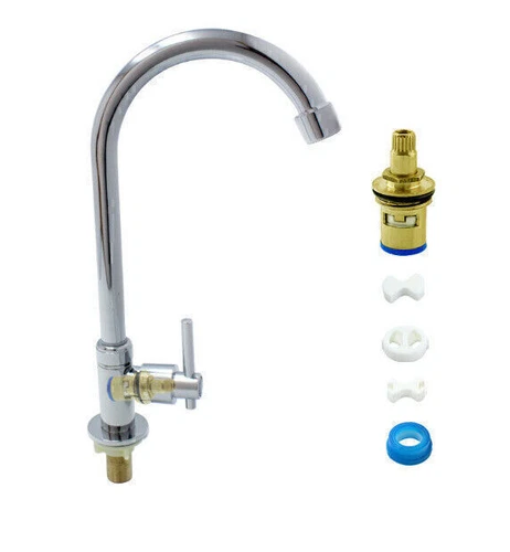 Single Lever Basin Mixer Tap Cold Water Kitchen Sink Mixer Arm E2N6 Q5H1 - Picture 3 of 11