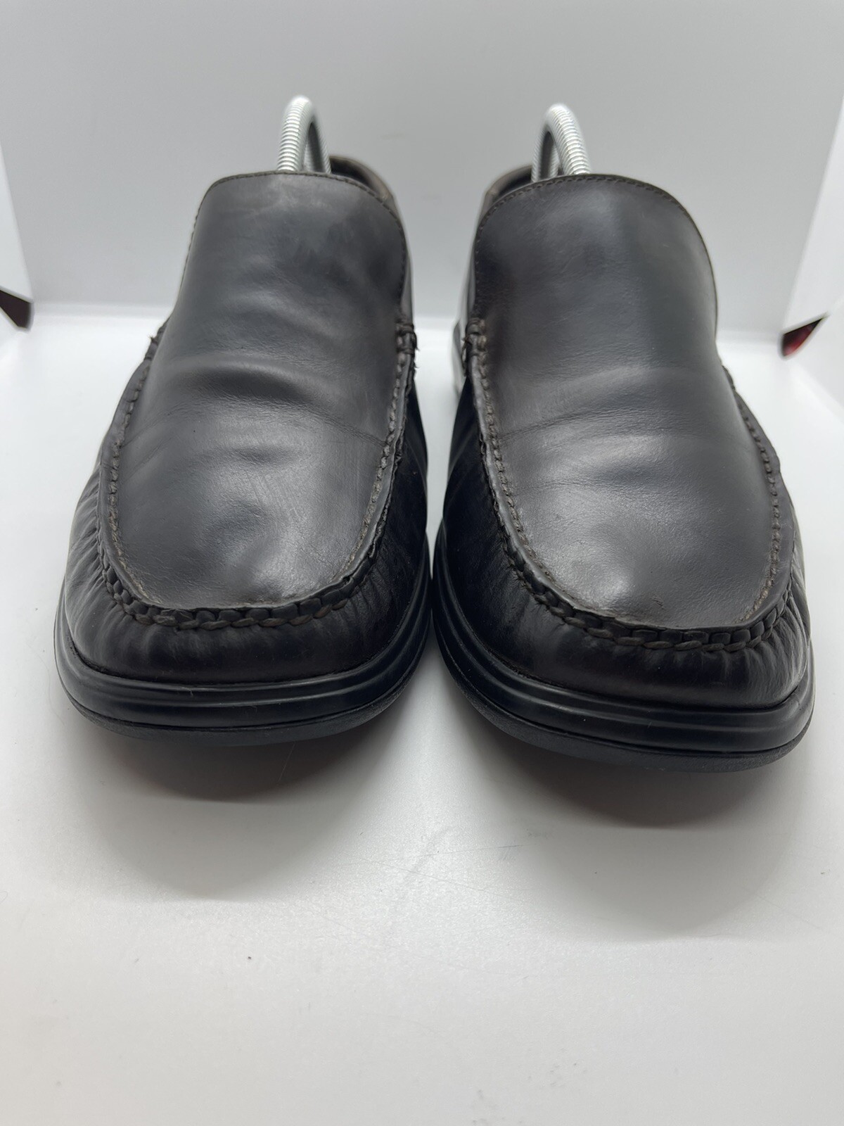 SAOLA Scarpe uomo Cole Haan taglia 10 M NikeAir suola marrone scuro mocassini slip on C09748