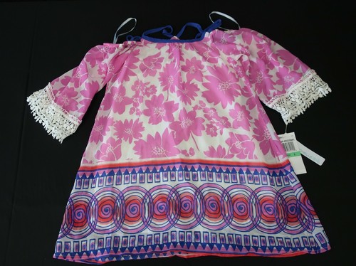 GIRLS Size 8 Dress - My Michelle - Pink/Purple/Lace- Polyester Dress - 第 1/1 張圖片