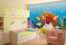 3D Shellfish 6 Blockout Photo Curtain Printing Curtains Drapes Fabric Window AU