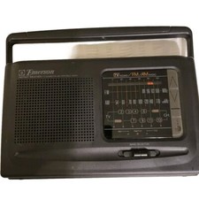 EMERSON 3-BAND AR2471 INSTANT WEATHER BAND TV / AM / FM PORTABLE RADIO AC/DC-C