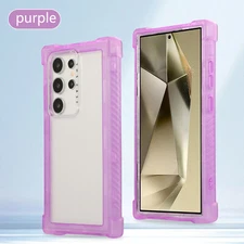 For Samsung Galaxy S25 Ultra S24 Plus Military Grade Shockproof Case Clear Cover