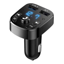 Car Mp3 Player Dual Usb Fast Charger Fm Bluetooth Receiver Transmitter Kit New