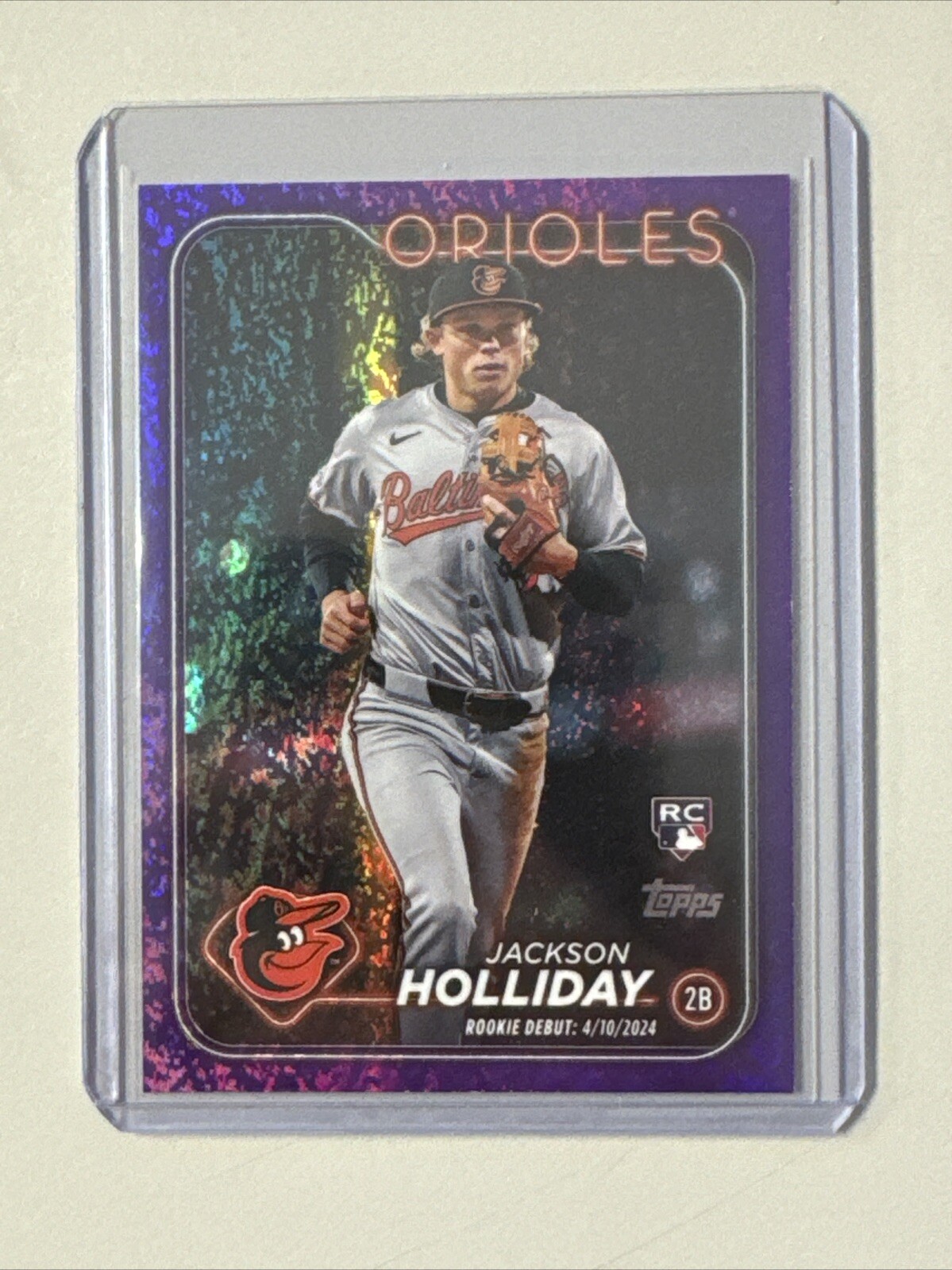 2024 Topps Update Jackson Holliday Rookie Debut Purple Foil /799