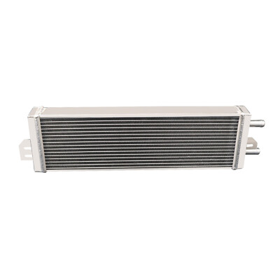 Universal 2-Row Aluminum 56mm Air to Water Intercooler Liquid Heat Exchanger ,US