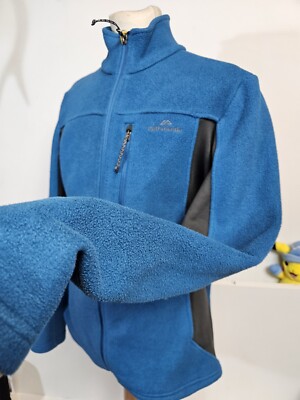 Kathmandu Poletec Fleecepullover recycelt blau Full Zip Top Jacke Wandern TrekUK SM