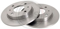 2X A.B.S. 17671 Bremsscheibe Hinten FüR Mitsubishi Smart