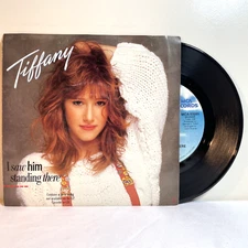 TIFFANY: I SAW HIM STANDING THERE / MR. MAMBO (1988) Vinyl 45 RPM Pop
