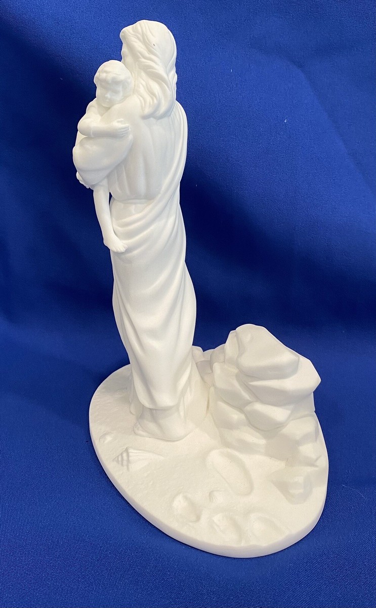 魚里／FOOTPRINTS Vintage Lenox Foot Prints In The Sand Figurine 1994 Fine Bone