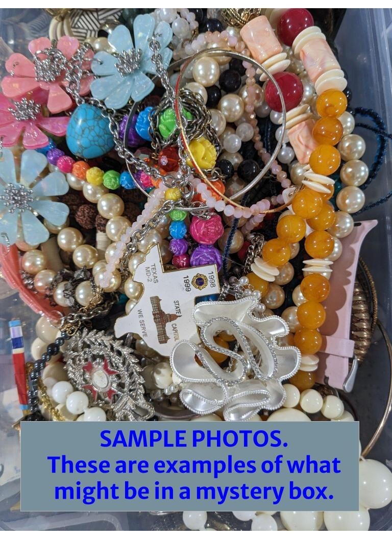 10lb Wearable Sellable Mystery Costume Jewelry Lot Free Shipping