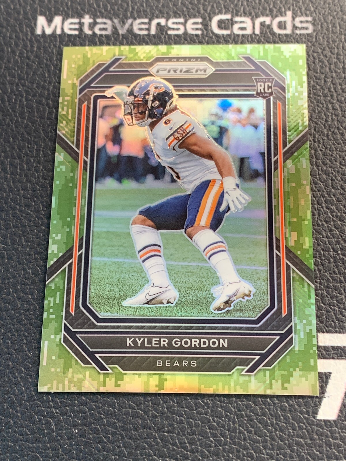 2022 Panini Prizm Rookie Base Forest Camo #385 RC Kyler Gordon 10/15 Bears
