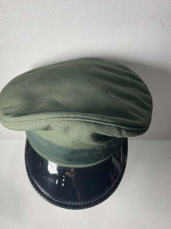 Wigens Sweden Cap WWI ? Military Army Hat Size 54 Officer Visor Green Surplus - Image 3 of 4