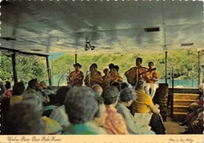 Wailua River Boat Ride Kauai Hawaiian Music Band Continental Postcard