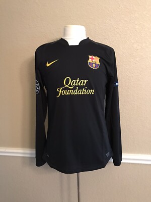 Barcelona Spain Xavi Player Issue Meshed Jersey Md Football Nike