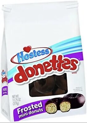 Hostess Donettes Mini Donuts, Frosted, 11.25 Ounce (Pack of 2)