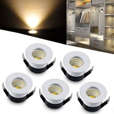 5pcs MINI 3W Under Cabinet Ceiling Down Lamp Recessed Spotlight Light