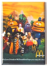 Fast Food Mascots FRIDGE MAGNET poster sign advertisement