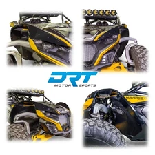 DRT CAN AM MAVERICK R X / XRS / MAX 24+ ABS Extended Front Fender Kit Flares