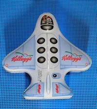 Kelloggs Frosted Flakes Tony Tiger Cereal Vintage Airplane Tin