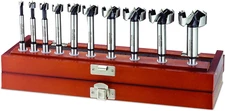 High-Carbon Steel 10-Piece Forstner Bit Set