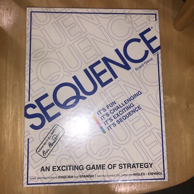 NEW Sequence Full Size Board Game Complete 1995 Original 8002 SEALED