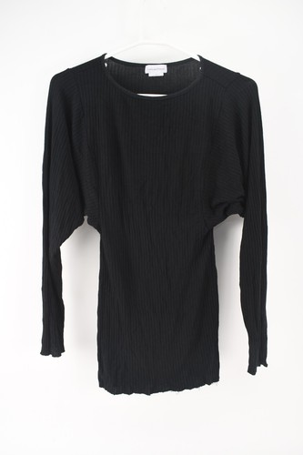 Lovers & Friends Womens Black Pullover Rib-Knit Dress Size M