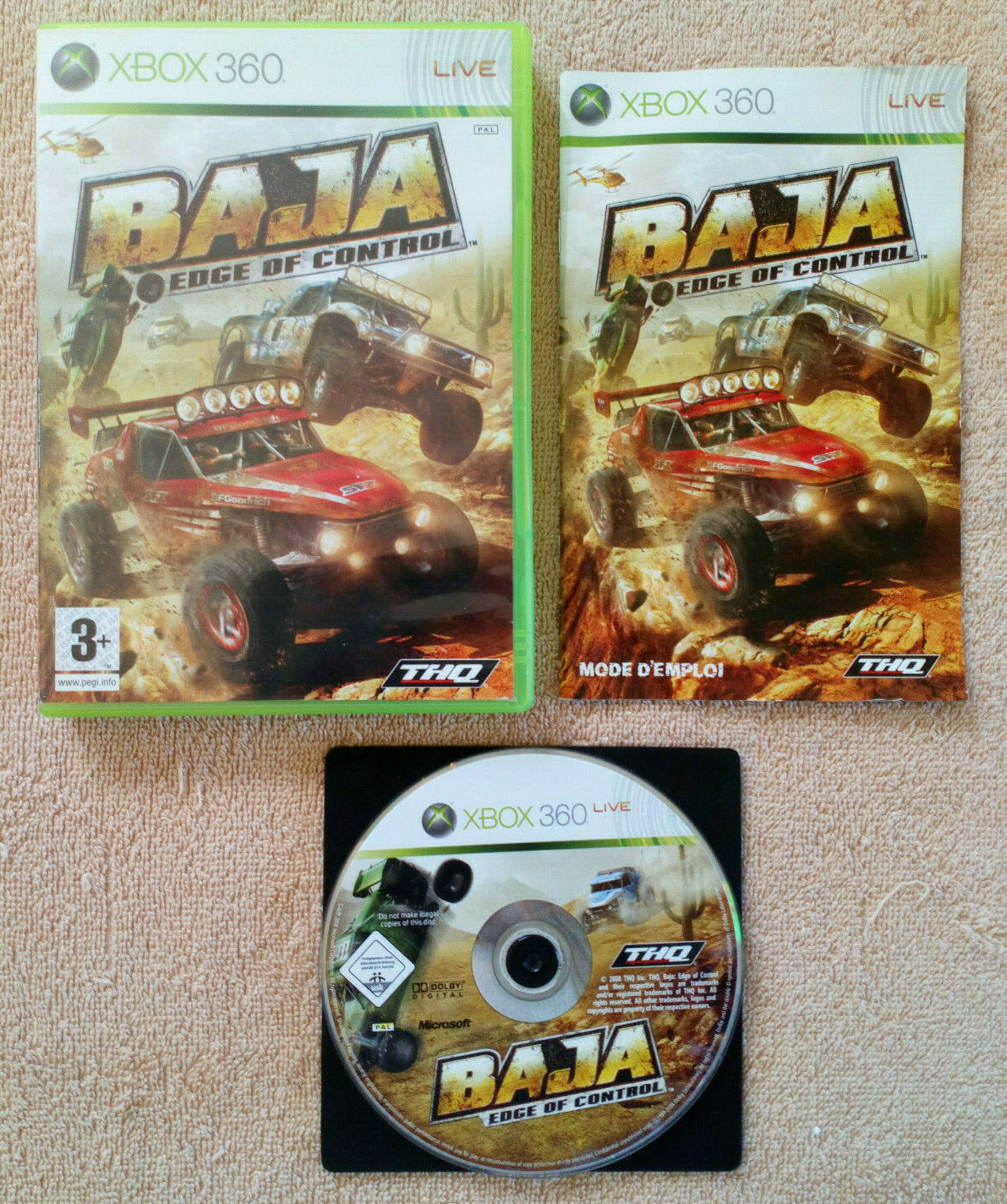 Baja Edge Of Control  XBOX 360 / Pal Fr . tbé
