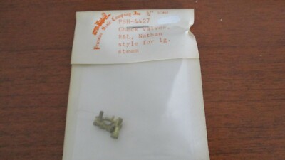 PRECISION SCALE~1/4'' Scale~CHECK VALVES R&L~NATHAN~1G STEAM~4427~NIP~Lot 177