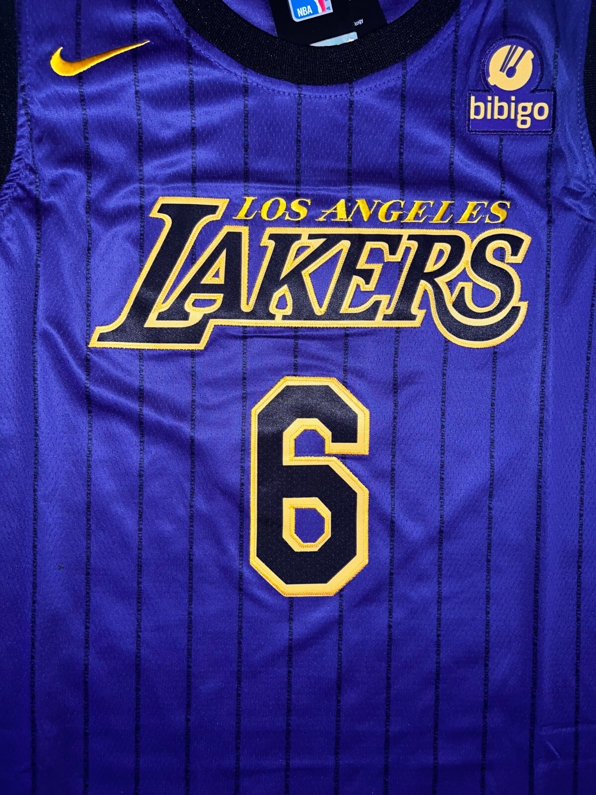 6 L. James NBA LA Lakers Purple Jersey *LORE Series* nike 54 XXL QLD